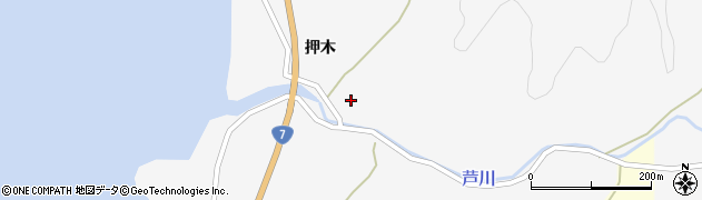 秋田県由利本荘市芦川（宮ノ前）周辺の地図