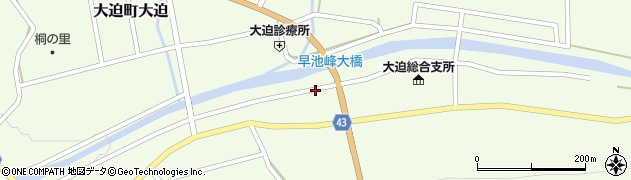 早池峰大橋周辺の地図