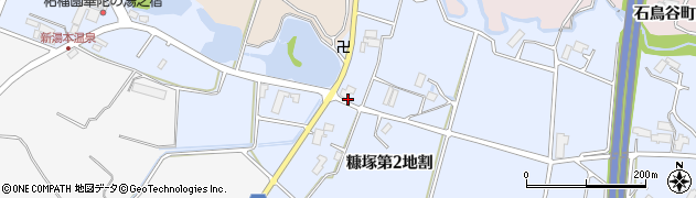 岩手県花巻市糠塚（第２地割）周辺の地図