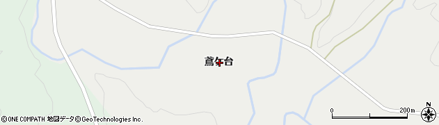 秋田県由利本荘市中俣鳶ケ台周辺の地図