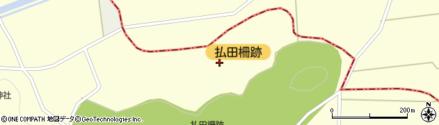 秋田県大仙市払田百目木周辺の地図