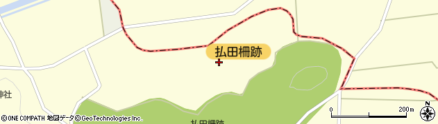 秋田県大仙市払田（百目木）周辺の地図