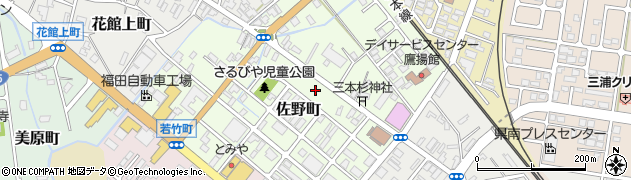秋田県大仙市佐野町6周辺の地図