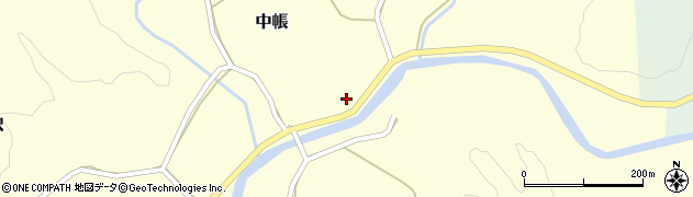 秋田県由利本荘市中帳山ノ下100周辺の地図