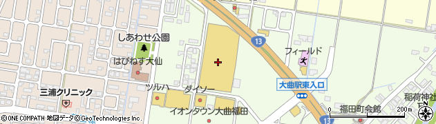 コメリパワー大曲店周辺の地図