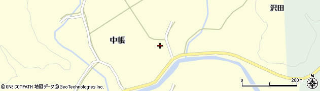 秋田県由利本荘市中帳山ノ下103周辺の地図