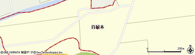 秋田県美郷町（仙北郡）本堂城回（百目木）周辺の地図