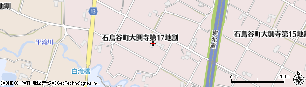 岩手県花巻市石鳥谷町大興寺（第１７地割）周辺の地図