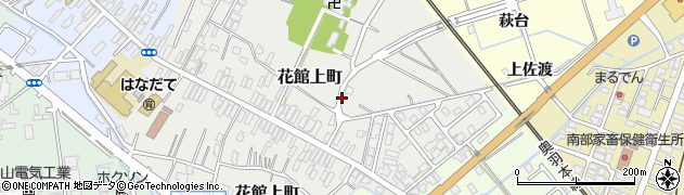 秋田県大仙市花館上町周辺の地図