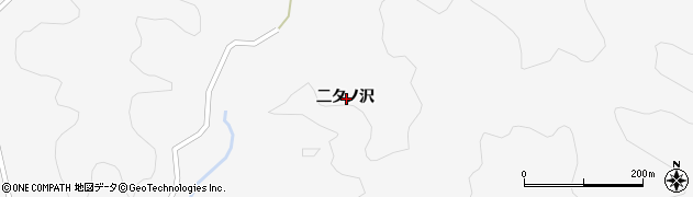 秋田県秋田市雄和萱ケ沢二タノ沢周辺の地図