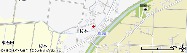 秋田県大仙市高関上郷（杉本）周辺の地図