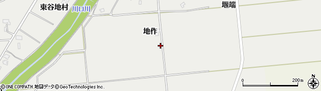秋田県大仙市堀見内地作57周辺の地図