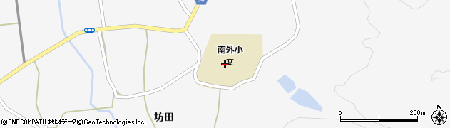 秋田県大仙市南外田中田17周辺の地図