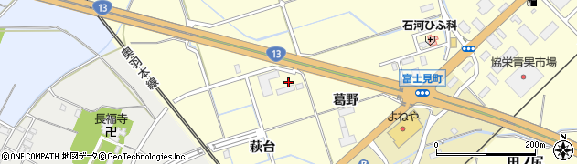 秋田県大仙市花館（葛野）周辺の地図