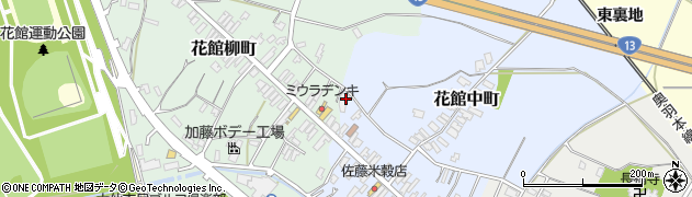 秋田県大仙市花館柳町407周辺の地図