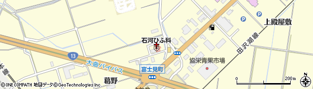 石河ひふ科医院周辺の地図