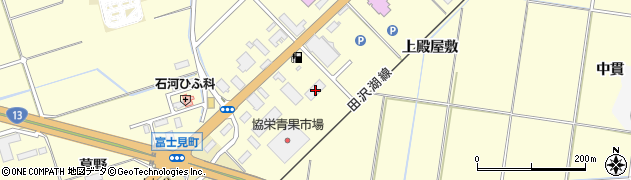 秋田県大仙市花館下殿屋敷16周辺の地図