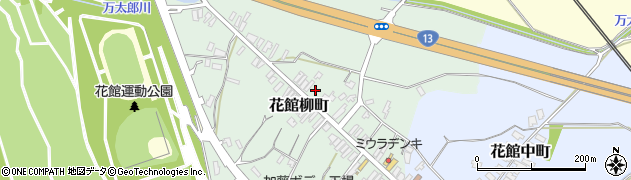 秋田県大仙市花館柳町10周辺の地図