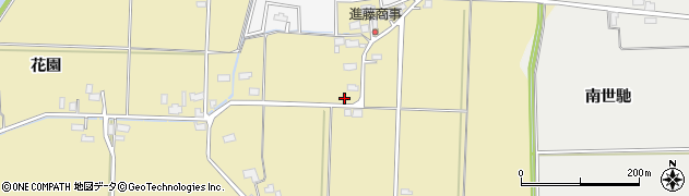 秋田県大仙市戸地谷中谷地周辺の地図