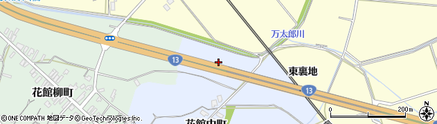 秋田県大仙市花館中町9周辺の地図