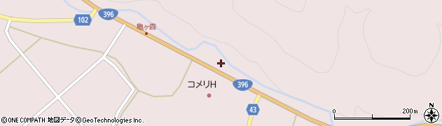 岩手県花巻市大迫町亀ケ森第１地割周辺の地図
