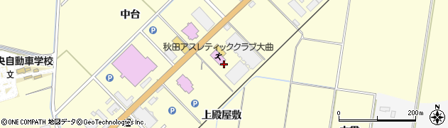 秋田県大仙市花館新萱野周辺の地図