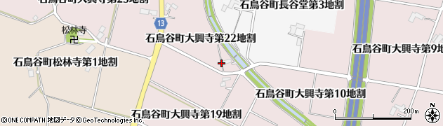 岩手県花巻市石鳥谷町大興寺（第２２地割）周辺の地図