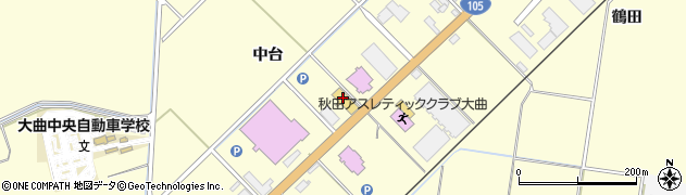 秋田県大仙市花館中台72周辺の地図