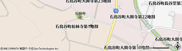 岩手県花巻市石鳥谷町松林寺（第１地割）周辺の地図