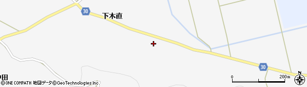 秋田県大仙市南外下木直59周辺の地図