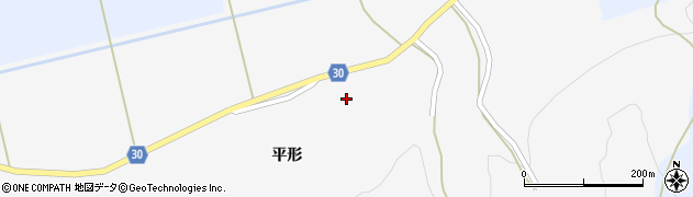 秋田県大仙市南外平形260周辺の地図