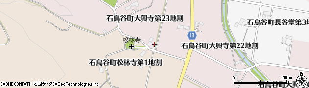 岩手県花巻市石鳥谷町大興寺（第２３地割）周辺の地図