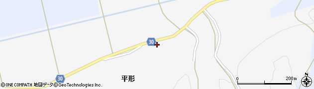 秋田県大仙市南外平形137周辺の地図