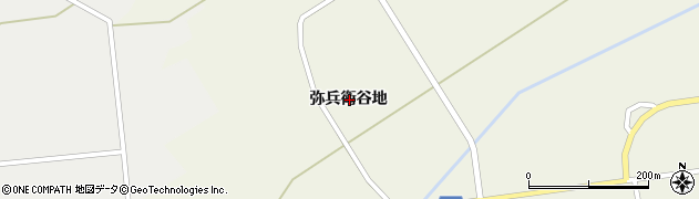 秋田県大仙市板見内弥兵衛谷地周辺の地図