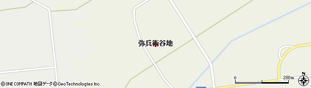 秋田県大仙市板見内（弥兵衛谷地）周辺の地図