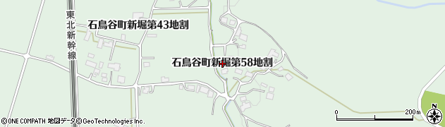 岩手県花巻市石鳥谷町新堀（第５８地割）周辺の地図