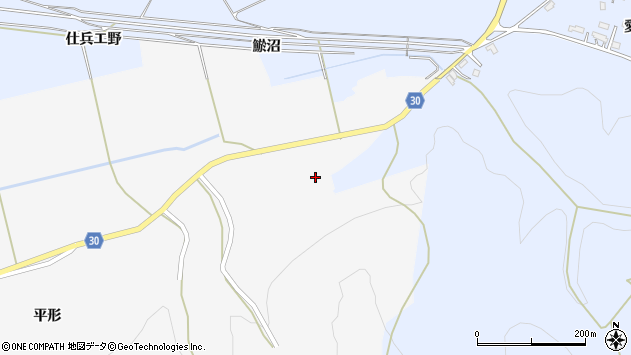 〒019-1816 秋田県大仙市南外上木直の地図