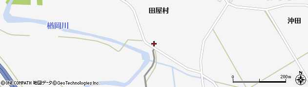 秋田県大仙市南外田屋村57周辺の地図
