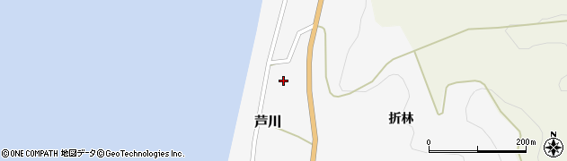 秋田県由利本荘市芦川（下モ山）周辺の地図