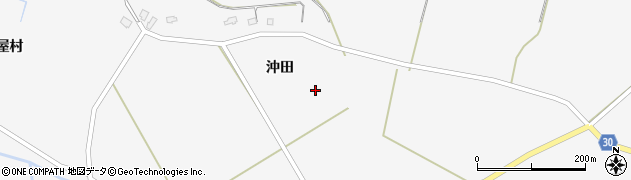 秋田県大仙市南外沖田47周辺の地図