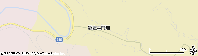 秋田県大仙市大沢郷寺（影左エ門畑）周辺の地図