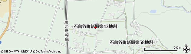 岩手県花巻市石鳥谷町新堀第４３地割周辺の地図