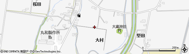 秋田県大仙市高関上郷（卯時田）周辺の地図