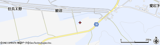 秋田県大仙市神宮寺鯲沼9周辺の地図