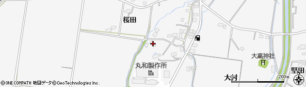 秋田県大仙市高関上郷卯時田33周辺の地図