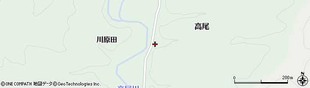 秋田県由利本荘市高尾川原田33周辺の地図