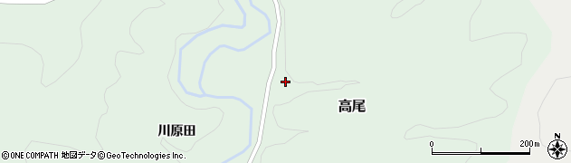 秋田県由利本荘市高尾川原田53周辺の地図