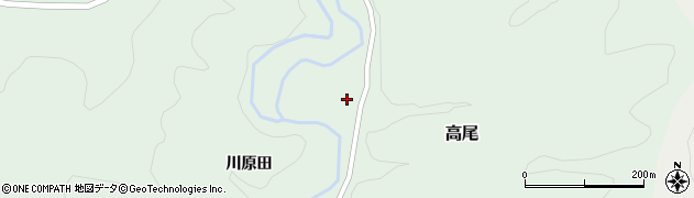 秋田県由利本荘市高尾川原田54周辺の地図