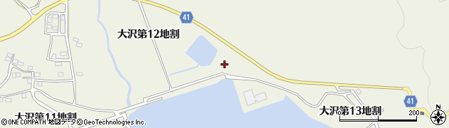 岩手県山田町（下閉伊郡）大沢（第１３地割）周辺の地図