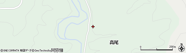 秋田県由利本荘市高尾川原田105周辺の地図